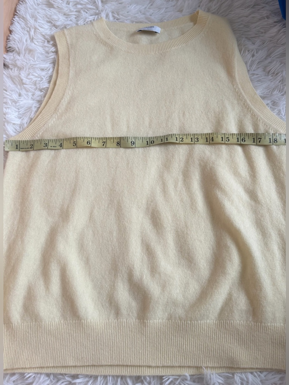 Aritzia Bare Cashmere Monogram Sweater Vest - Picture 3 of 8